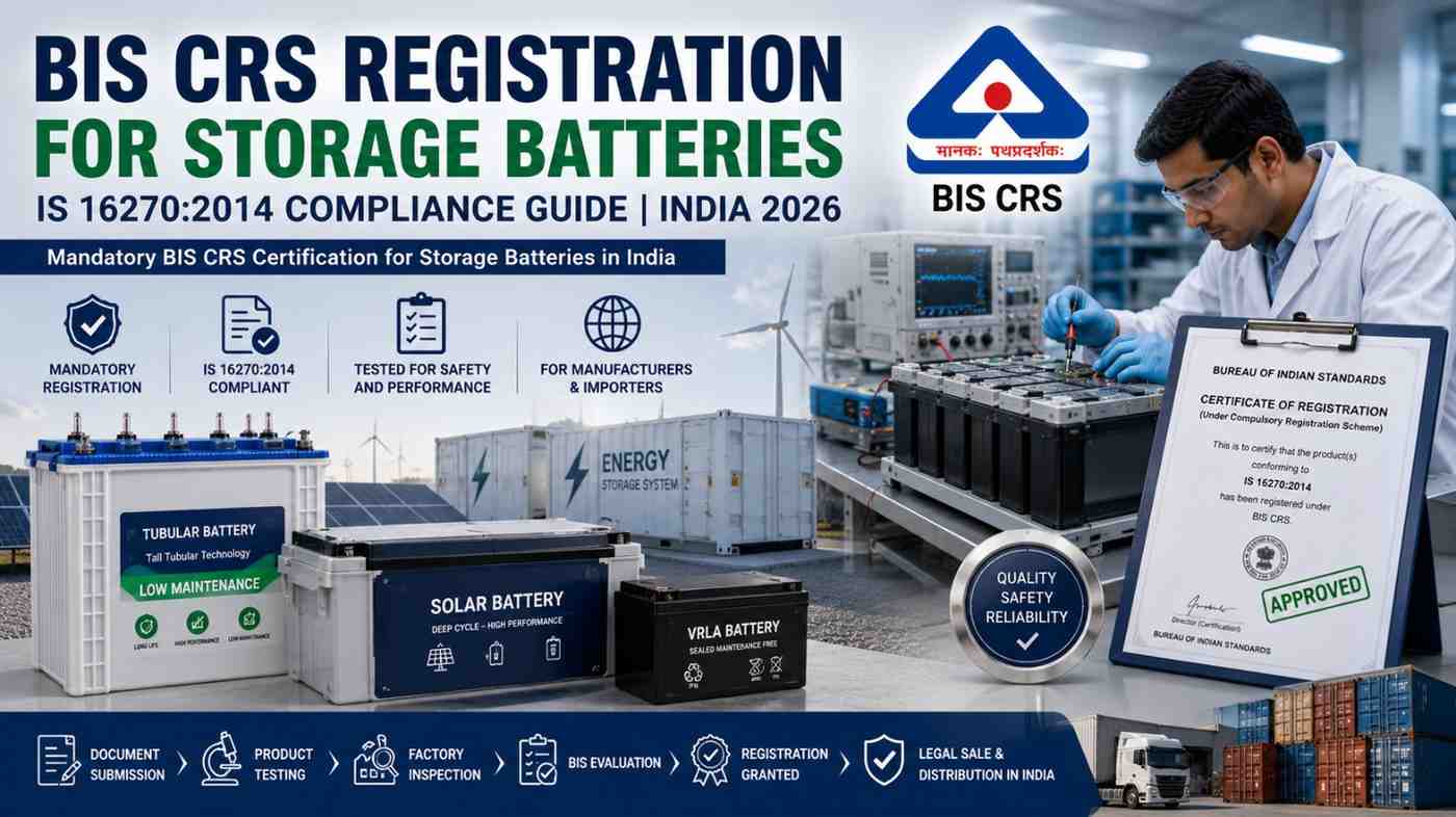 BIS certification for lithium-ion batteries